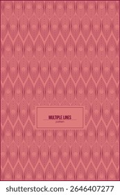 beautiful waving lines pattern with abstract style and pink background