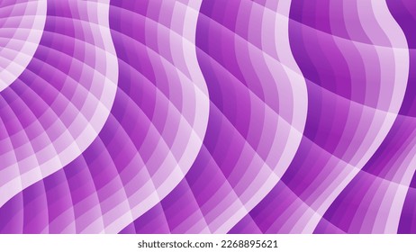 Beautiful wavy striped background in pink-purple tones.
 Vector illustration for print, fabric, cover, packaging, interior decor, blog decoration and other your projects.