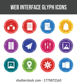Beautiful Web Interface vector icon set