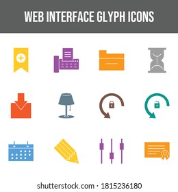 Beautiful Web Interface vector icon set