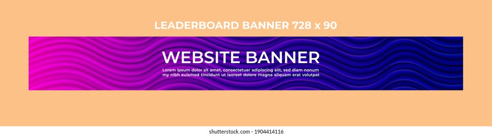 beautiful website banner design template