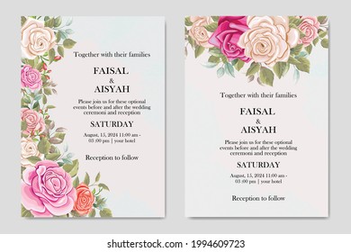 Beautiful Wedding Card Invitaion Frame