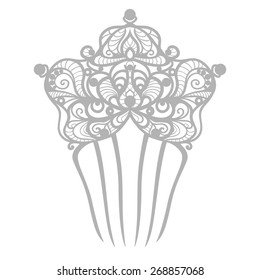 beautiful wedding comb for bride