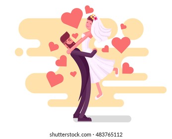 Beautiful wedding couple