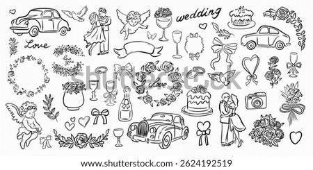 Beautiful Wedding Design Elements and Illustrations Perfect for Your Joyous Celebration