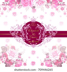 Beautiful wedding floral background