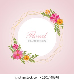 Beautiful wedding floral vector design frame. All elements are isolated and editable. suitable for invitation, wedding, greeting cards, birthday cards etc.