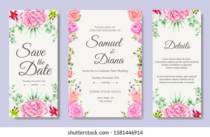 Beautiful Wedding Invitation Card Design Template