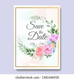 Beautiful Wedding Invitation Card Design Template