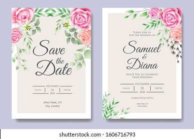 Beautiful Wedding Invitation Card Design Template