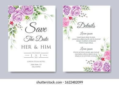 Beautiful Wedding Invitation Card Design Template