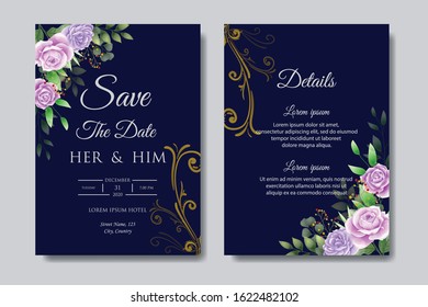 Beautiful Wedding Invitation Card Design Template