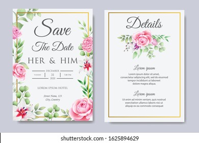 Beautiful Wedding Invitation Card Design Template