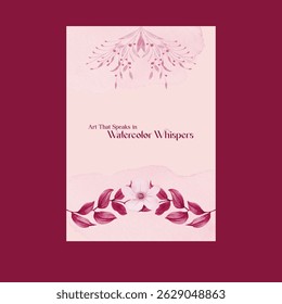Beautiful wedding invitation card rose template. Watercolor card with gold frame texture, geometric, colourful floral, leaves. Elegant botanical Floral vector with cherry blossom wedding background.
