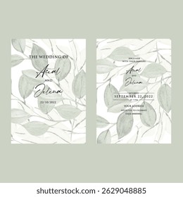 Beautiful wedding invitation card rose template. Watercolor card with gold frame texture, geometric, colourful floral, leaves. Elegant botanical Floral vector with cherry blossom wedding background.