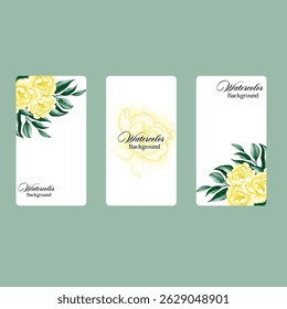 Beautiful wedding invitation card rose template. Watercolor card with gold frame texture, geometric, colourful floral, leaves. Elegant botanical Floral vector with cherry blossom wedding background.