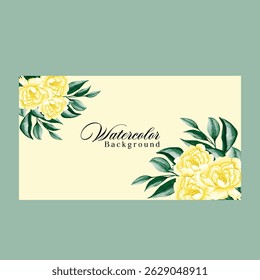 Beautiful wedding invitation card rose template. Watercolor card with gold frame texture, geometric, colourful floral, leaves. Elegant botanical Floral vector with cherry blossom wedding background.