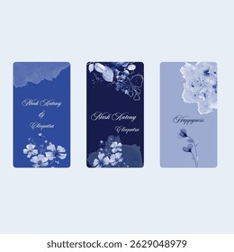 Beautiful wedding invitation card rose template. Watercolor card with gold frame texture, geometric, colourful floral, leaves. Elegant botanical Floral vector with cherry blossom wedding background.