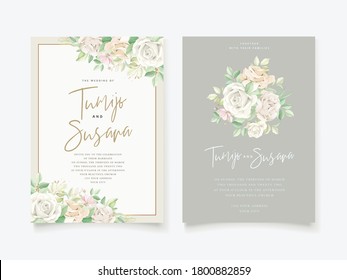 beautiful wedding invitation card set