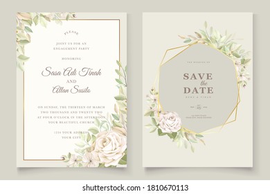 Beautiful Wedding Invitation Card Set