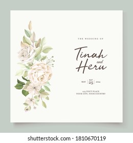beautiful wedding invitation card set