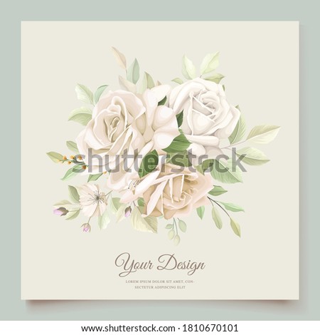beautiful wedding invitation card set