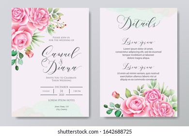 Beautiful wedding invitation design vector