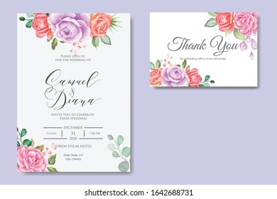 Beautiful wedding invitation design vector
