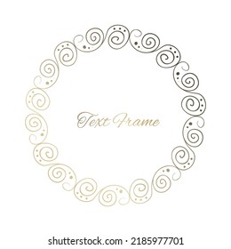 beautiful wedding invitation frame on white background