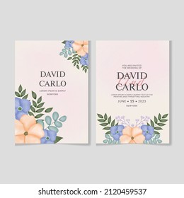 Beautiful Weeding Invitation Card Design Template