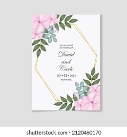 Beautiful Weeding Invitation Card Design Template