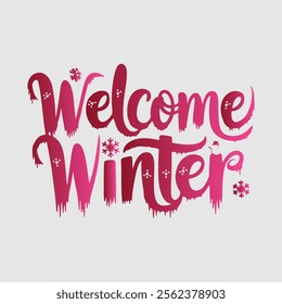 Beautiful Welcome Winter Graphics and Fonts.