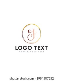 Schöne und gut ausgewogene Schriftzeichen und handgeschriebene Briefvorlage vom Typ J Logo , Vektorlogo für Unternehmen und Firmenidentität 