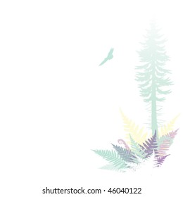 beautiful west coast abstract composition in pastel colors