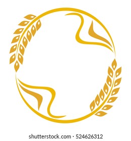 Beautiful wheat. Vector illustration.