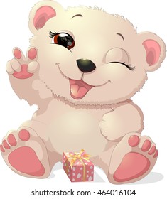 beautiful white bear
