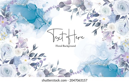 beautiful white Christmas floral background design