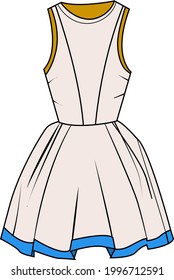 Beautiful white dress for girls 