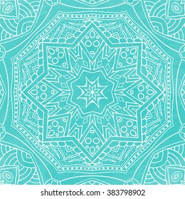 Beautiful white floral background. Good for cards, t-shirt, placard, invitation, flyer. Zentangle doodle abstract element. Mandala ornament. For wedding or holiday decoration. Vector illustration