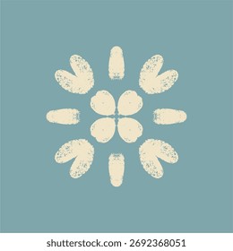 A beautiful white snowflake for winter design. Christmas and New Year's theme. Frozen crystal snowflake silhouettes, pattern.