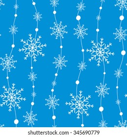 Beautiful white snowflakes.