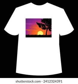 Beautiful white t-shirt design and illustrator

