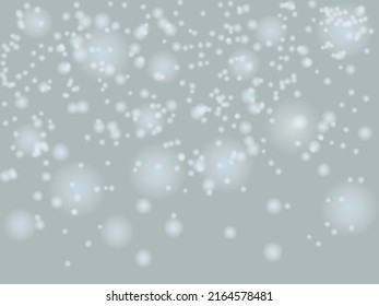 Beautiful White Winter Snowflakes Background with Bokeh Particle. Winter Snow Texture Background. Abstract background White Dust Particles. Vector Illustration