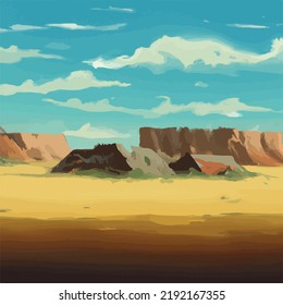 A beautiful wide landscape of a valley