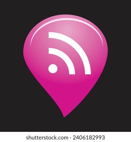 Beautiful Wi-Fi icon design shape vector