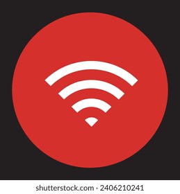 Hermosa forma de diseño de iconos Wi-Fi vectorial