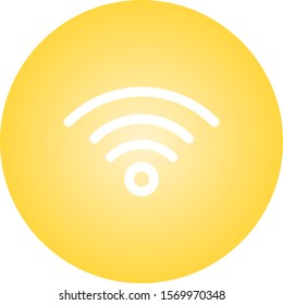 Beautiful Wifi Signal Glyph Vector Icon
