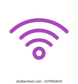 Beautiful Wifi Signal Glyph Vector Icon