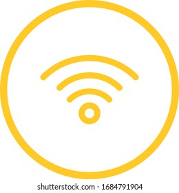 Beautiful Wifi Signal Glyph Vector Icon
