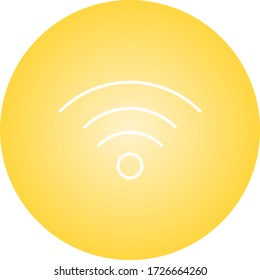 Beautiful Wifi Signal Line Vector Icon